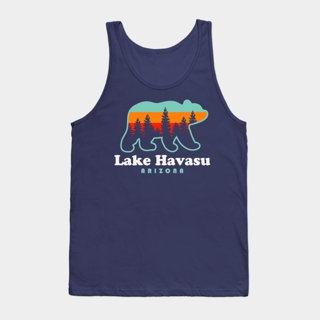 Lake Havasu City State Park Bear Vintage Retro Tank Top by PodDesignShop